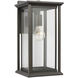 Audley 1 Light 15 inch Antique Bronze Outdoor Wall Lantern, Medium