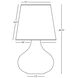 June 30.75 inch 150.00 watt Matte Obsidian Glaze Table Lamp Portable Light in Oyster Linen