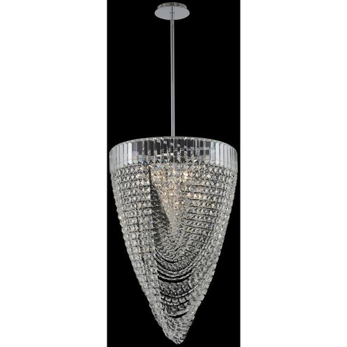 Mira 12 Light 21 inch Chrome Foyer Light Ceiling Light in Firenze