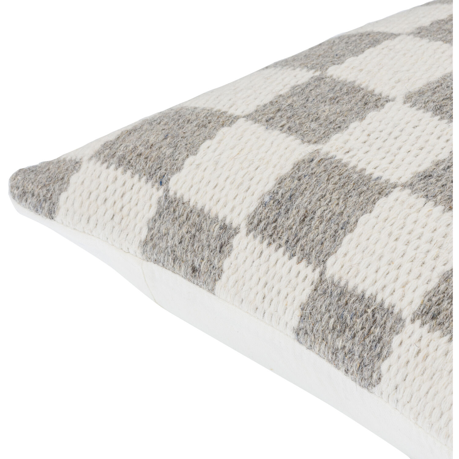 Preethi 22 X 22 inch Ivory/Brown Accent Pillow