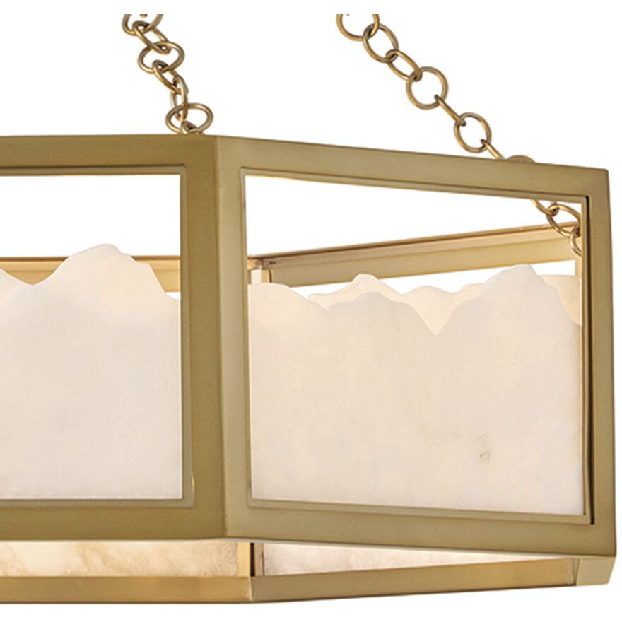 Veleta 8 Light 36 inch Lacquered Brass Chandelier Ceiling Light, Drum
