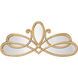Scroll 46 X 20 inch Gold Mirror