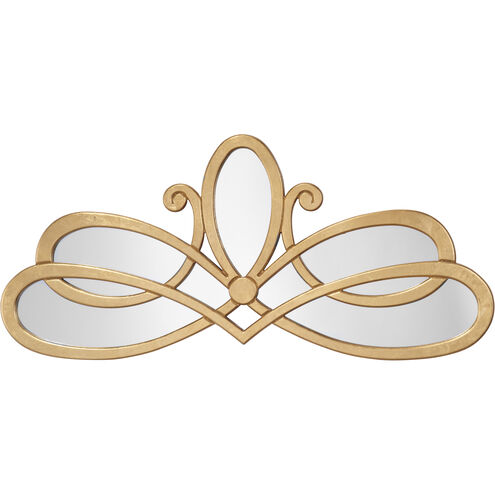 Scroll 46 X 20 inch Gold Mirror