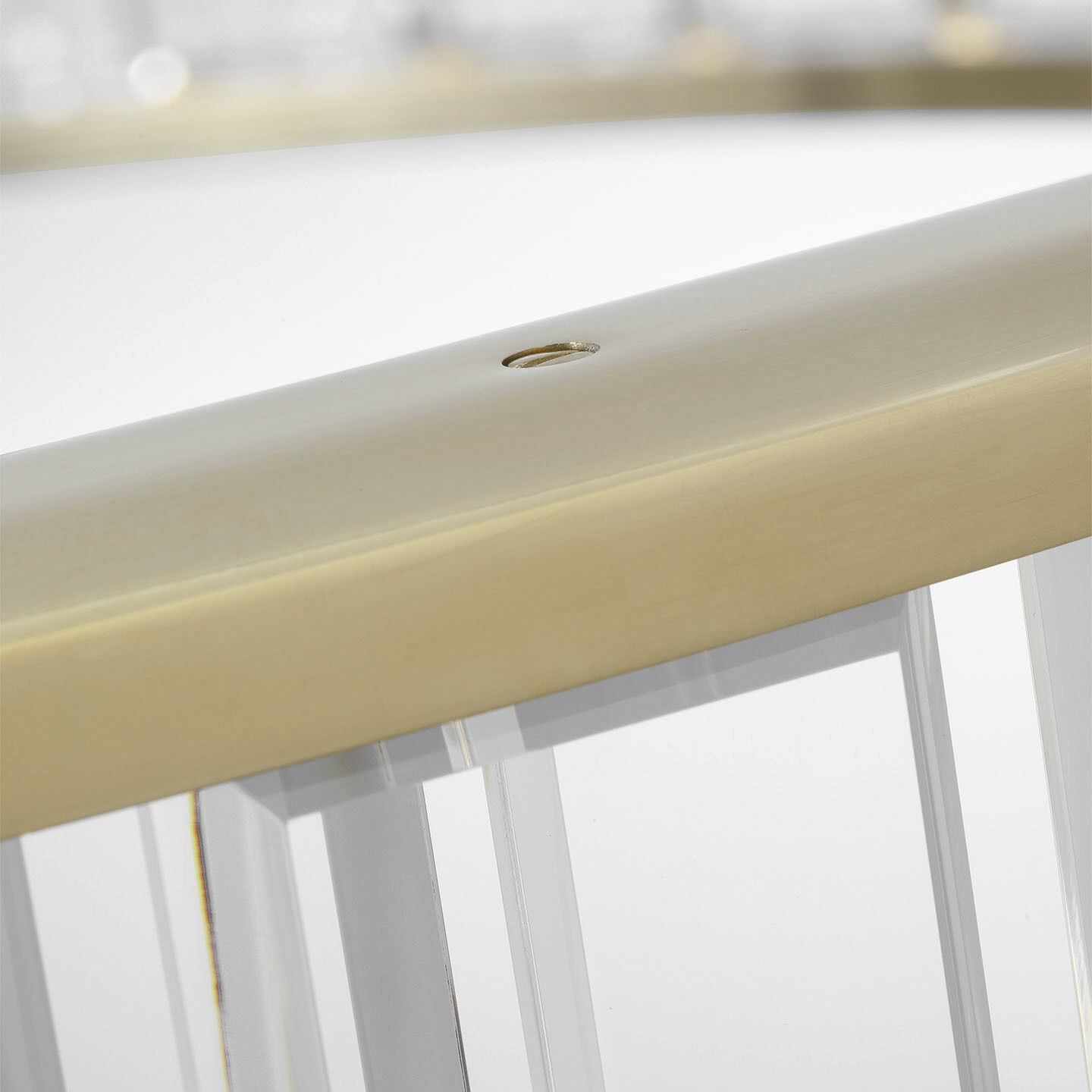 Chapman & Myers Iterna LED 40 inch Antique-Burnished Brass Ring Chandelier Ceiling Light in Crystal