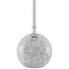 Villette 30.5 inch 150 watt Gray & White Veined Marble/Polished Nickel Table Lamp Portable Light