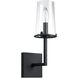 Jared 1 Light 6 inch Matte Black Vanity Light Wall Light