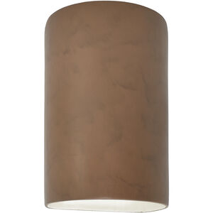 Ambiance 1 Light 6 inch Terra Cotta Wall Sconce Wall Light, Small