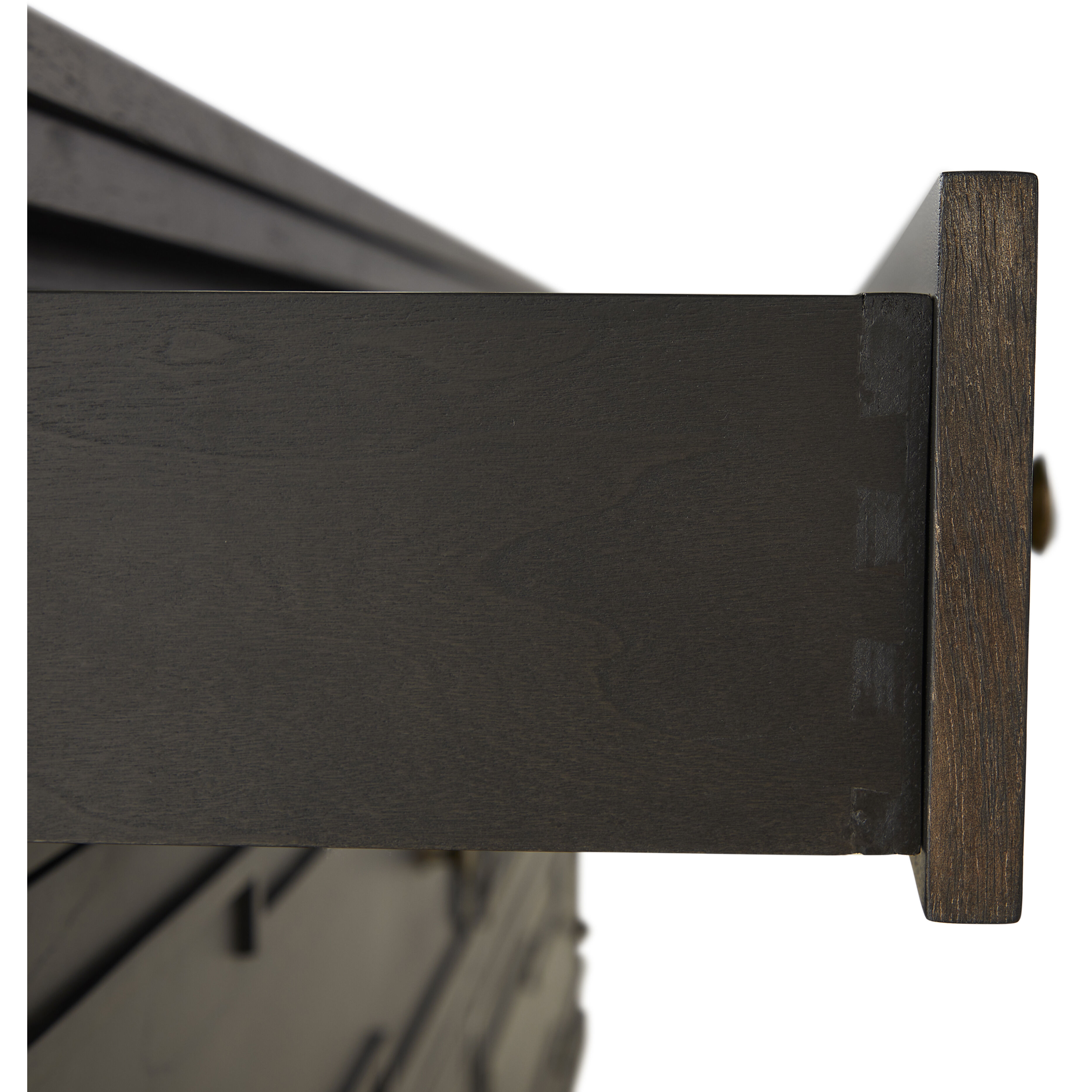 Glenwood Cerused Brown and Brushed Antique Brass Dresser