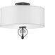 Cerchi 2 Light 15 inch Rubbed Bronze Flush Mount Ceiling Light