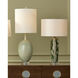 Zowan 29.25 inch 150 watt Green and Cream and Clear Table Lamp Portable Light