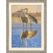 Reflection Blue and Beige and Multi Framed Art