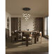Pluto Multi Pendant Ceiling Light in Black Chrome