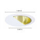 Signature Polished Brass & White Recessed Lighting Trim