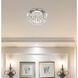 Monroe 1 Light 12 inch Chrome Flush Mount Ceiling Light