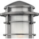 Reef LED 16 inch Hematite Outdoor Post Mount Lantern