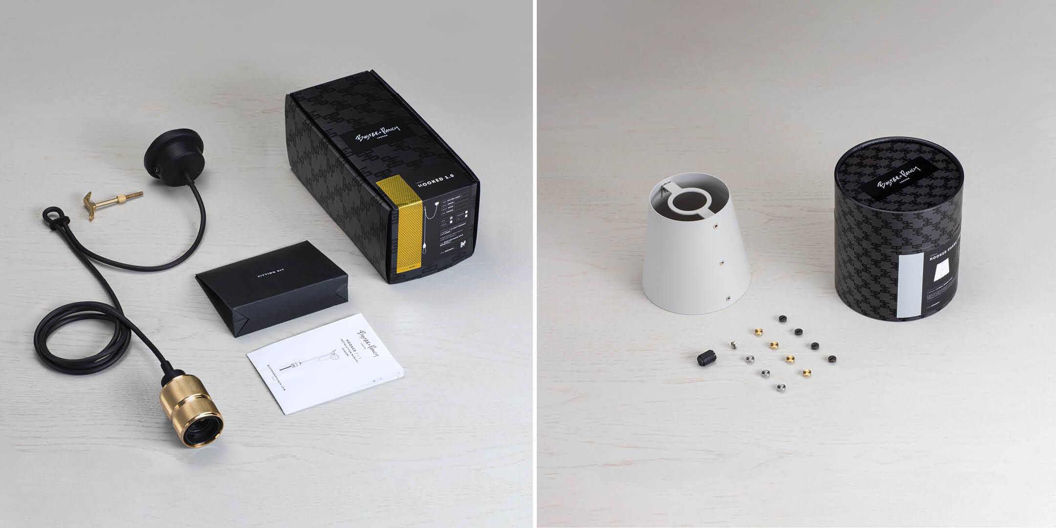 Hooked 1.0 LED 5.51 inch Stone / Brass Pendant Ceiling Light