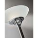 Expo 72 inch 150.00 watt Brushed Steel with Chrome Accents Torchiere Portable Light