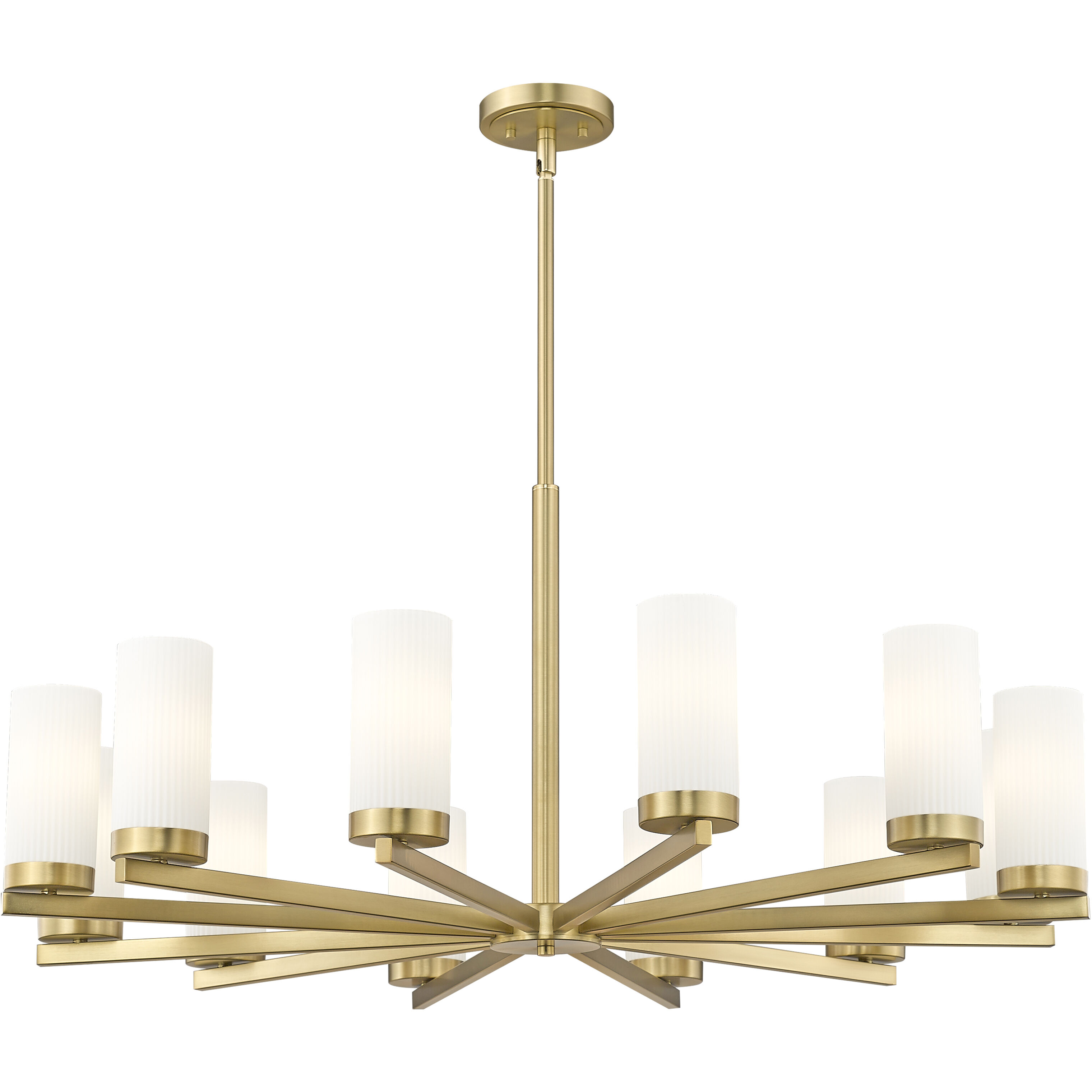 Danica 12 Light 39 inch Modern Gold Chandelier Ceiling Light