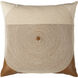 Eternity 20 X 20 inch Beige / Brown Accent Pillow