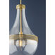 Hagen 1 Light 17.5 inch Aged Brass Pendant Ceiling Light