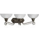 Pavilion 3 Light 33 inch Antique Bronze Bath Vanity Wall Light
