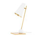 Piton 21.5 inch 60 watt Aged Brass and Soft White Table Lamp Portable Light