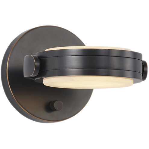 Blanco LED 7.25 inch Urban Bronze Bath Vanity Light Wall Light in Urban Bronze and Alabaster