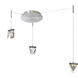 Atlas LED 12.2 inch Brushed Nickel Pendant Ceiling Light