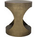 Eclipse 26 X 22 inch Aged Brass Side Table, Round