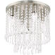 Elizabeth 5 Light 14 inch Brushed Nickel Flush Mount Ceiling Light