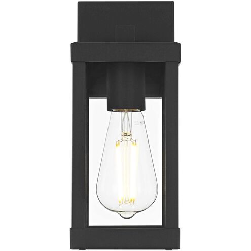 Peter 1 Light 11 inch Black Outdoor Wall Sconce