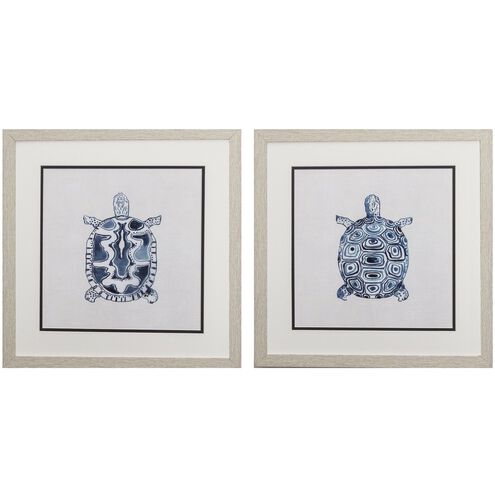 Waterside Collection Blue Framed Art