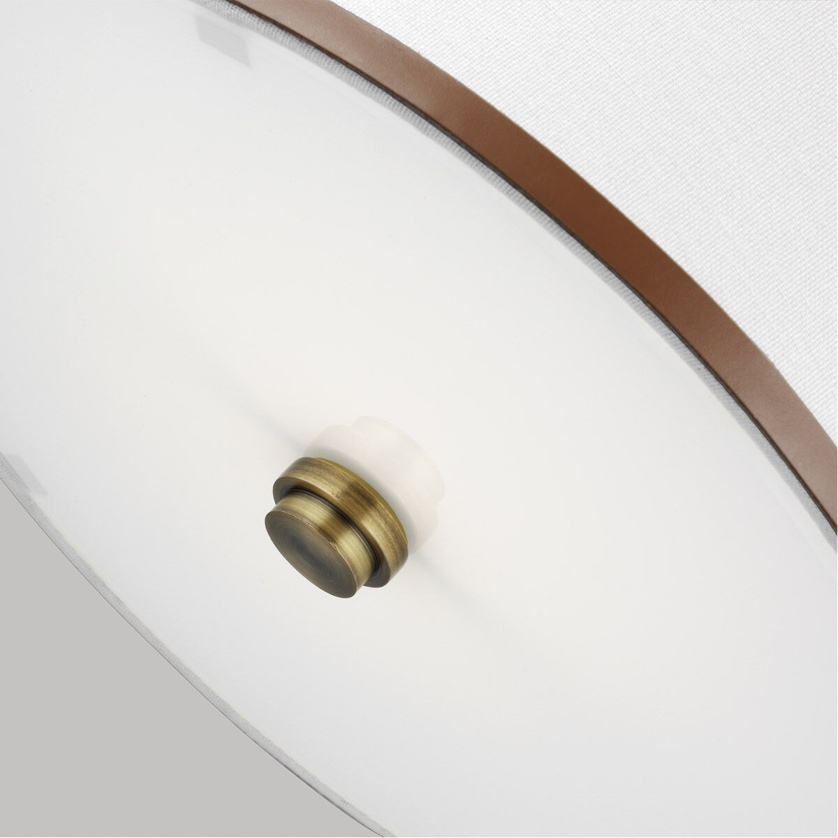 Katie 1 Light 12 inch Time Worn Brass / Saddle Leather Pendant Ceiling Light