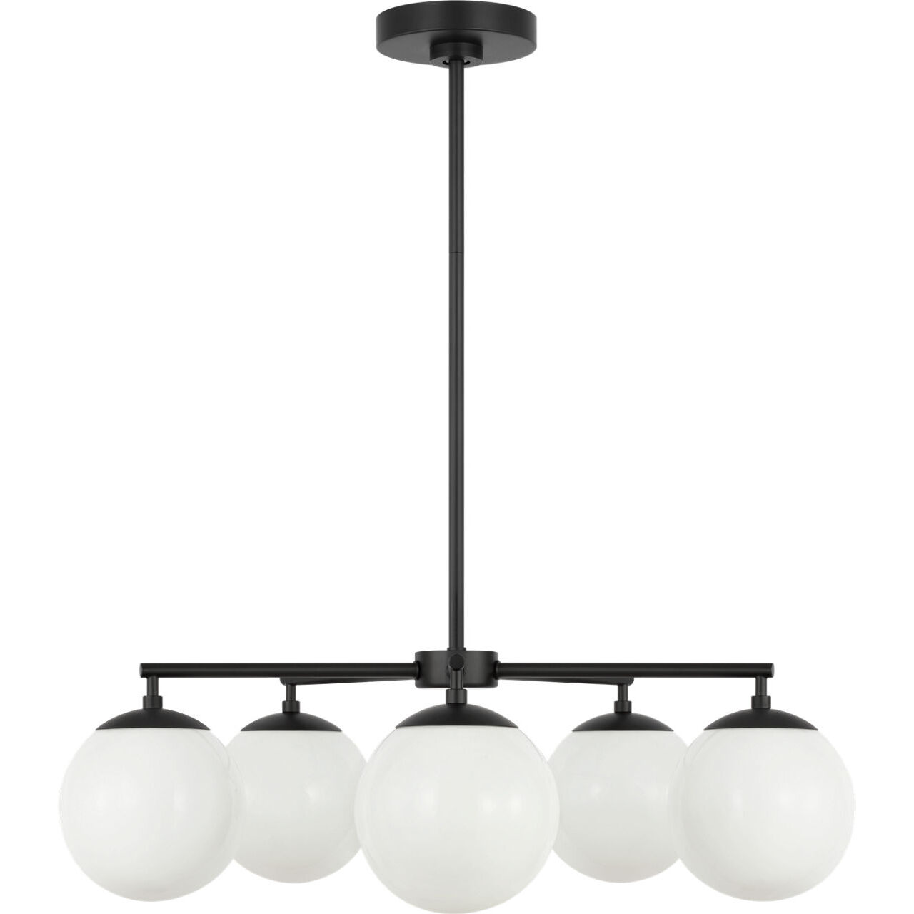 Nube 5 Light 26 inch Midnight Black Chandelier Ceiling Light in Standard