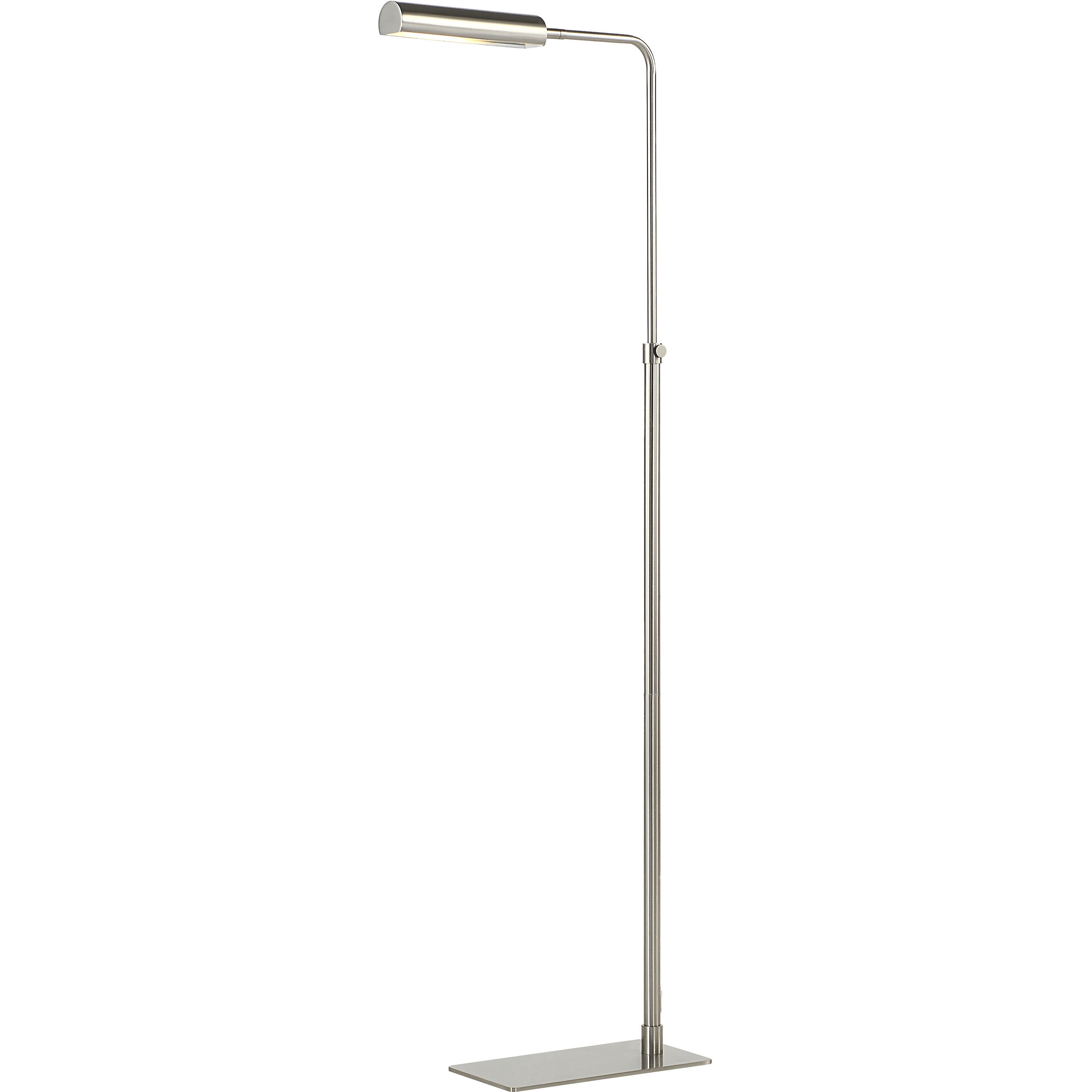 Karima 44.5 inch 40.00 watt Plated  Satin Nickel Floor Lamp Portable Light