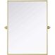Amoura 36 X 27 inch Brass Mirror