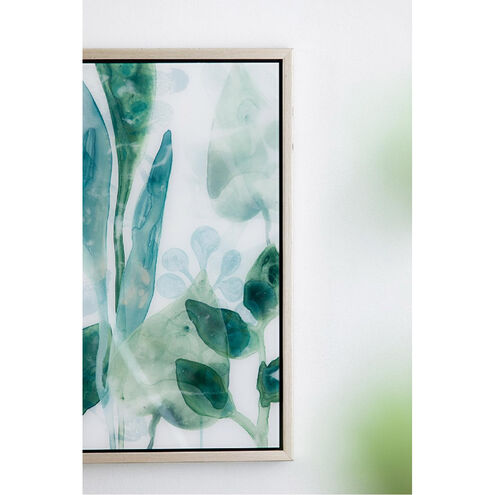 Leaves in Shades of Greens 25.4 X 19.1 inch Printed Acrylic Wall Art