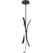 Tusk LED 15 inch Black Pendant Ceiling Light in 4000K, dweLED