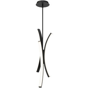 Tusk LED 15 inch Black Pendant Ceiling Light in 4000K, dweLED