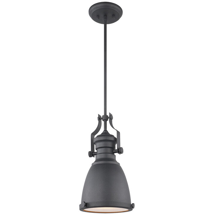 Cresswell Series 1 Light 8.25 inch Matte Black Pendant Ceiling Light