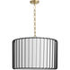 Tuxedo 3 Light 24 inch Black Pendant Ceiling Light, Medium