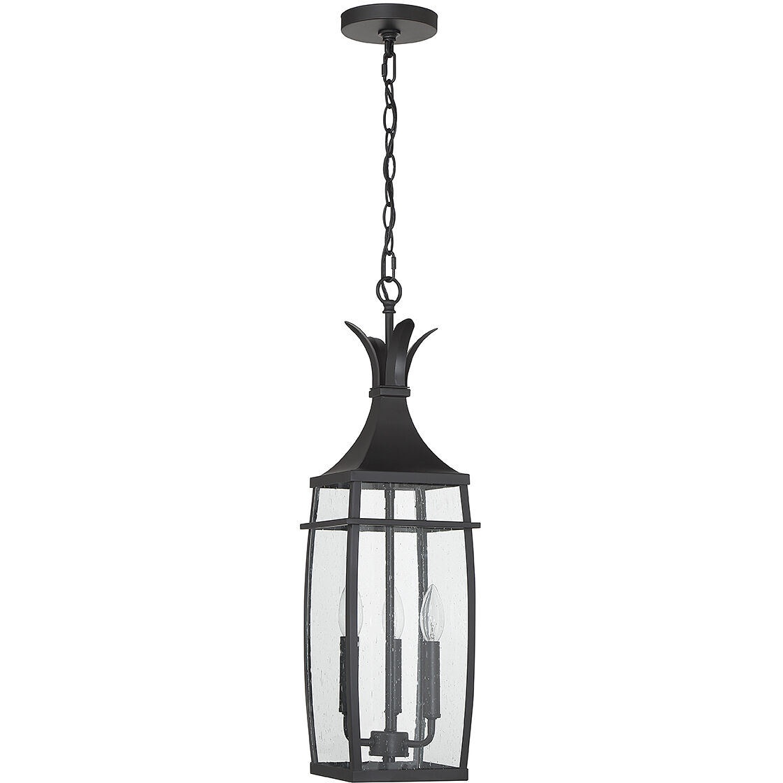 Montpelier 3 Light 7.5 inch Black Outdoor Hanging Lantern