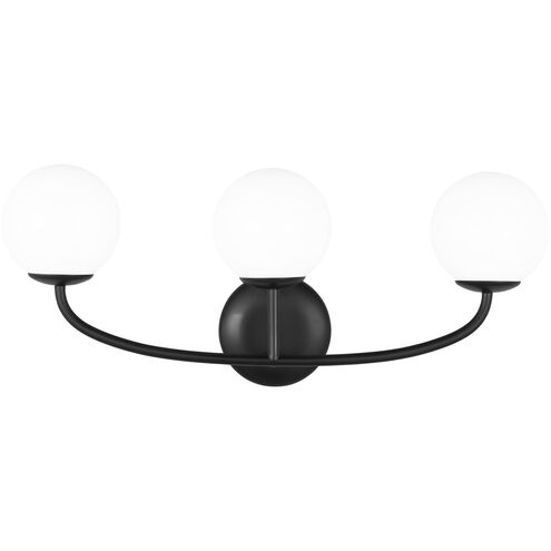AERIN Galassia 3 Light 23 inch Midnight Black Vanity Light Wall Light