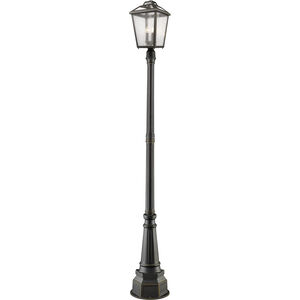 Bayland 3 Light 105 inch Oil Rubbed Bronze Outdoor Post Mounted Fixture