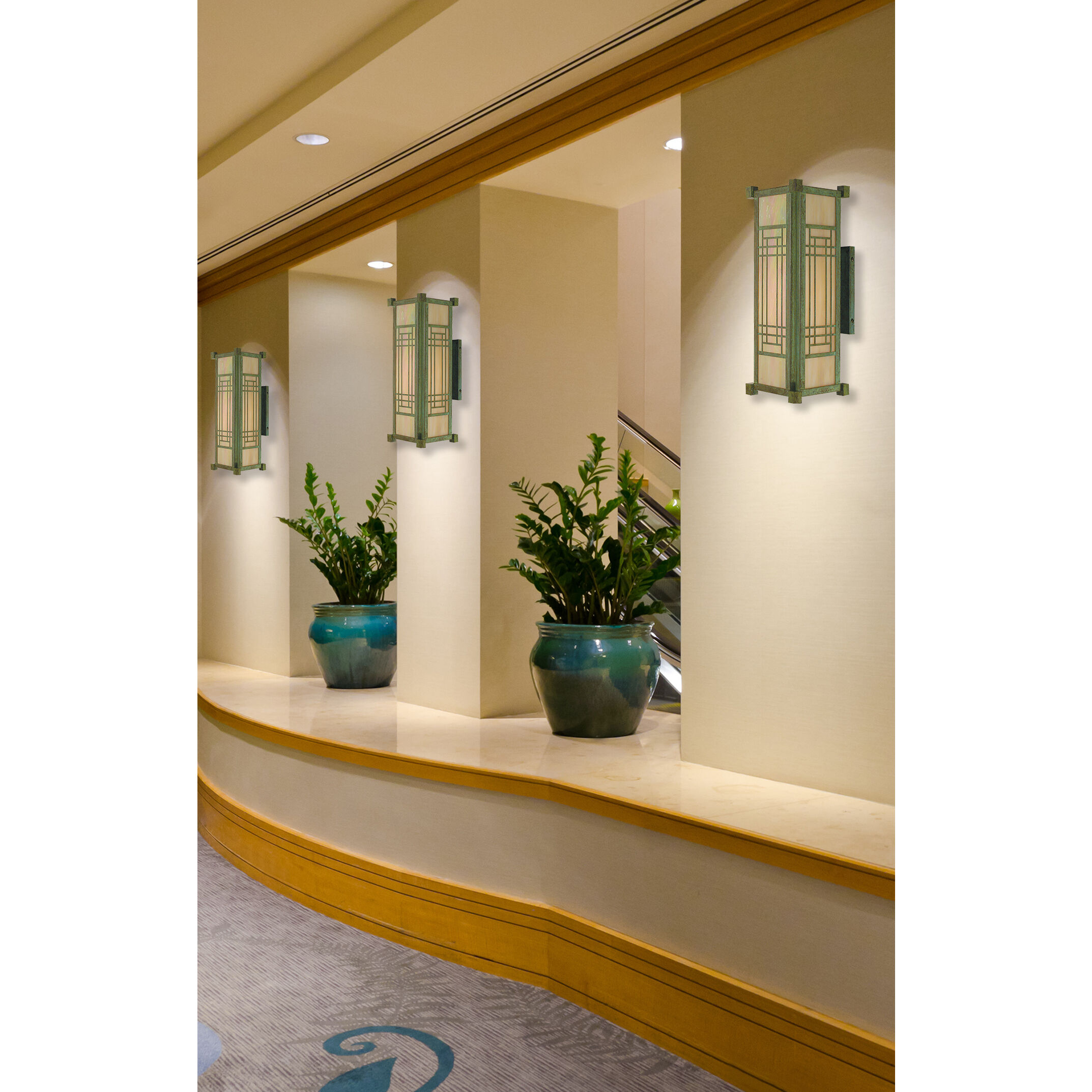 Scottsdale 1 Light 14 inch Verdigris Patina Outdoor Wall Mount in White Opalescent