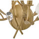 Yvette 2 Light 14 inch Burnished Gold Sconce Wall Light