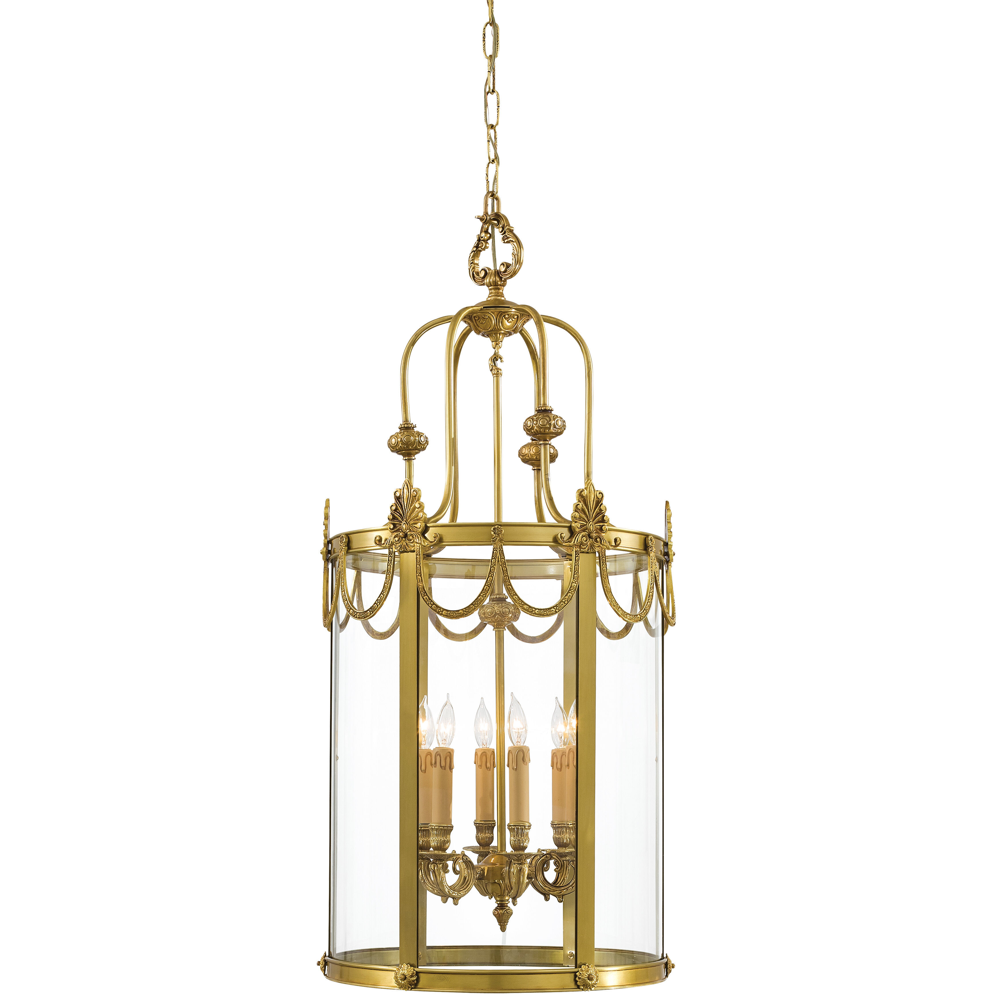 Metropolitan Family Collection 6 Light 18.5 inch Dore Gold Foyer Pendant Ceiling Light