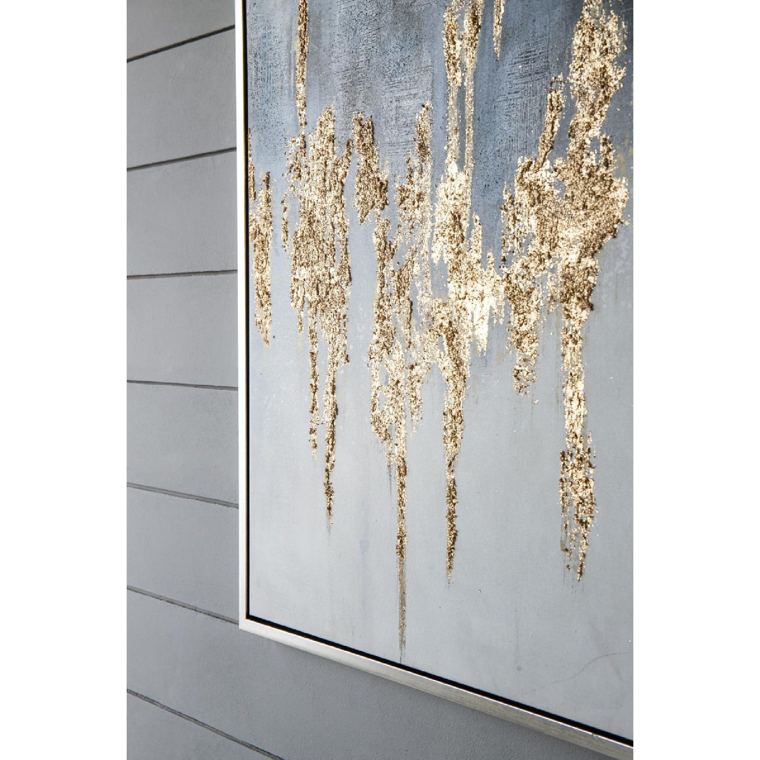 Anita Gray/Gold/Blue Wall Art