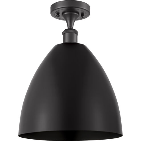 Ballston Dome LED 12 inch Matte Black Semi-Flush Mount Ceiling Light