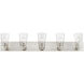 Cityview 5 Light 40 inch Brushed Nickel Vanity Sconce Wall Light, Extra Large